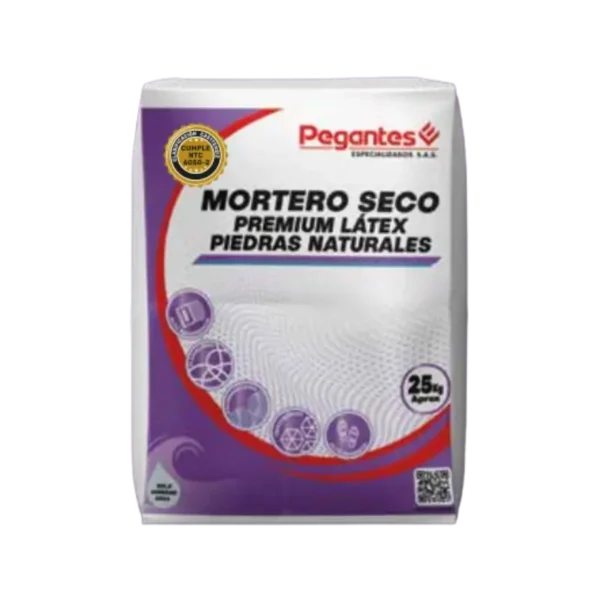 MORTERO SECO PREMIUM LÁTEX PIEDRAS NATURALES